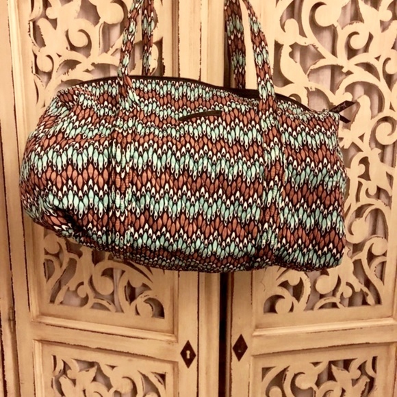 Vera Bradley Sierra Stream Large Duffel Bag - Picture 2 of 4